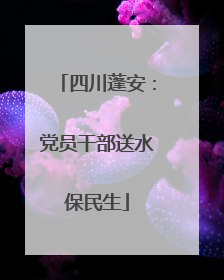 四川蓬安：党员干部送水保民生