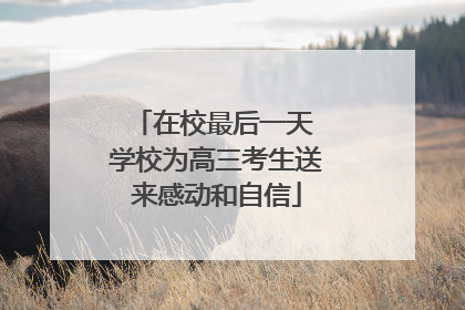 在校最后一天 学校为高三考生送来感动和自信