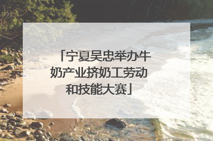 宁夏吴忠举办牛奶产业挤奶工劳动和技能大赛
