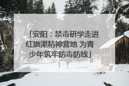 安阳：禁毒研学走进红旗渠精神营地 为青少年筑牢防毒防线