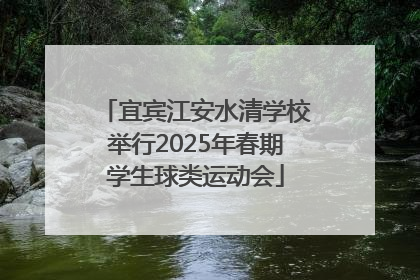 宜宾江安水清学校举行2025年春期学生球类运动会