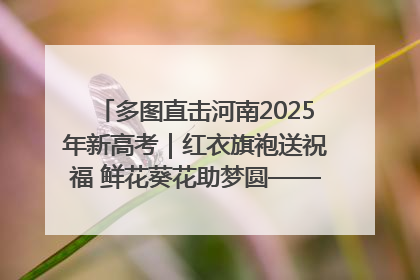 多图直击河南2025年新高考｜红衣旗袍送祝福 鲜花葵花助梦圆——尉氏县高考暖心送考