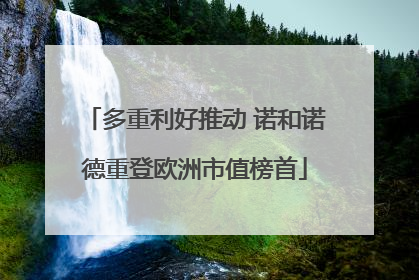 多重利好推动 诺和诺德重登欧洲市值榜首