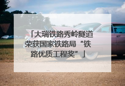 大瑞铁路秀岭隧道荣获国家铁路局“铁路优质工程奖”
