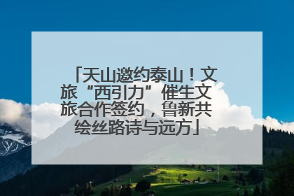 天山邀约泰山！文旅“西引力”催生文旅合作签约，鲁新共绘丝路诗与远方