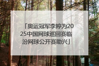 奥运冠军李婷为2025中国网球巡回赛临汾网球公开赛助兴