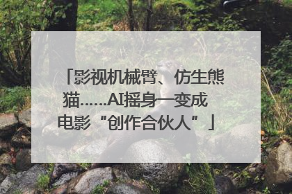 影视机械臂、仿生熊猫……AI摇身一变成电影“创作合伙人”