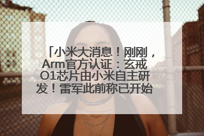 小米大消息！刚刚，Arm官方认证：玄戒O1芯片由小米自主研发！雷军此前称已开始大规模量产