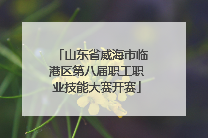 山东省威海市临港区第八届职工职业技能大赛开赛
