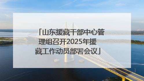山东援藏干部中心管理组召开2025年援藏工作动员部署会议