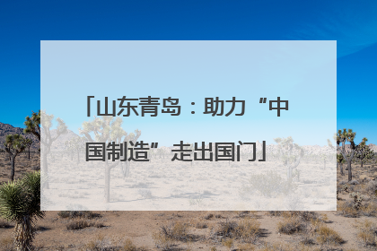 山东青岛：助力“中国制造”走出国门