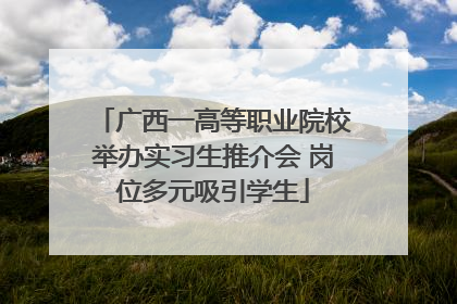 广西一高等职业院校举办实习生推介会 岗位多元吸引学生