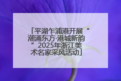平湖乍浦港开展“潮涌东方·港城新韵”2025年浙江美术名家采风活动