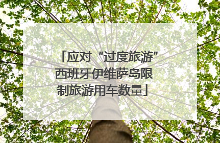 应对“过度旅游” 西班牙伊维萨岛限制旅游用车数量