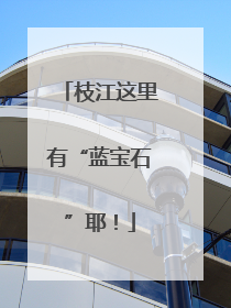 枝江这里有“蓝宝石”耶！