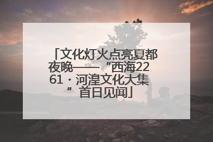 文化灯火点亮夏都夜晚——“西海2261・河湟文化大集”首日见闻