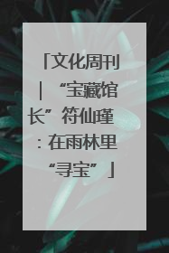 文化周刊｜“宝藏馆长”符仙瑾：在雨林里“寻宝”