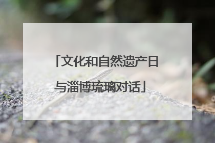文化和自然遗产日与淄博琉璃对话