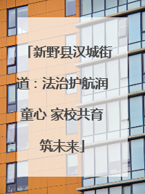 新野县汉城街道：法治护航润童心 家校共育筑未来