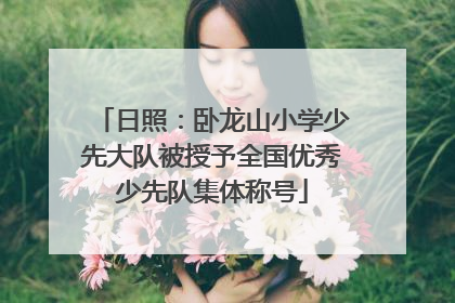 日照：卧龙山小学少先大队被授予全国优秀少先队集体称号