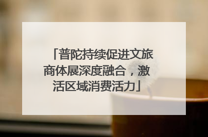 普陀持续促进文旅商体展深度融合，激活区域消费活力