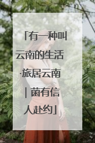 有一种叫云南的生活·旅居云南｜菌有信 人赴约