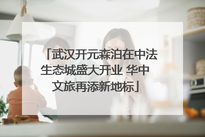 武汉开元森泊在中法生态城盛大开业 华中文旅再添新地标