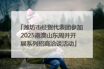 潍坊市经贸代表团参加2025港澳山东周并开展系列招商洽谈活动