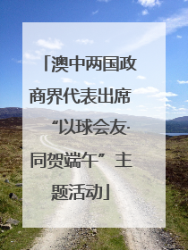 澳中两国政商界代表出席“以球会友·同贺端午”主题活动