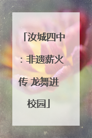汝城四中：非遗薪火传 龙舞进校园