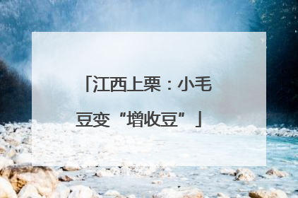 江西上栗：小毛豆变“增收豆”