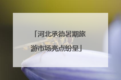 河北承德暑期旅游市场亮点纷呈