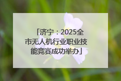 济宁：2025全市无人机行业职业技能竞赛成功举办
