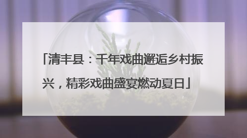 清丰县：千年戏曲邂逅乡村振兴，精彩戏曲盛宴燃动夏日