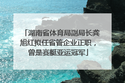 湖南省体育局副局长龚旭红拟任省管企业正职，曾是赛艇亚运冠军