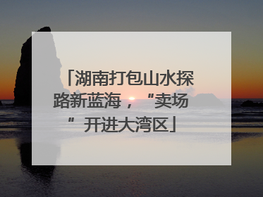 湖南打包山水探路新蓝海，“卖场”开进大湾区