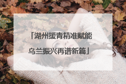 湖州援青精准赋能 乌兰振兴再谱新篇