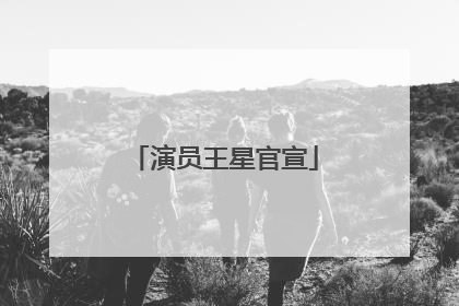 演员王星官宣