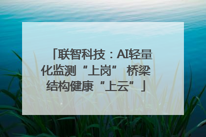 联智科技：AI轻量化监测“上岗” 桥梁结构健康“上云”