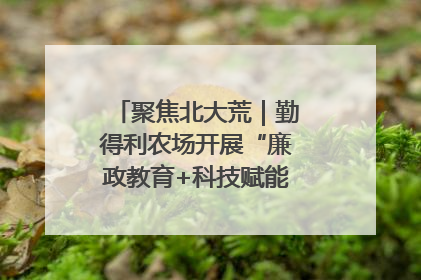 聚焦北大荒｜勤得利农场开展“廉政教育+科技赋能”主题党日活动