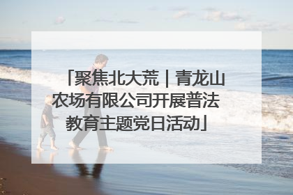 聚焦北大荒｜青龙山农场有限公司开展普法教育主题党日活动