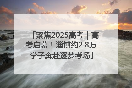 聚焦2025高考｜高考启幕！淄博约2.8万学子奔赴逐梦考场