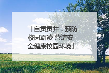 自贡贡井：预防校园霸凌 营造安全健康校园环境