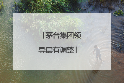 茅台集团领导层有调整
