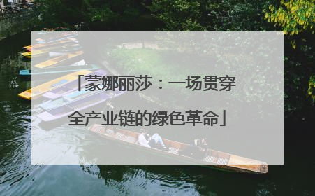 蒙娜丽莎：一场贯穿全产业链的绿色革命
