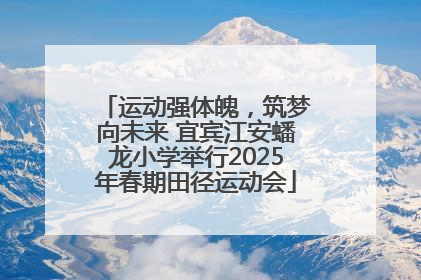 运动强体魄，筑梦向未来 宜宾江安蟠龙小学举行2025年春期田径运动会