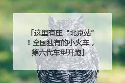 这里有座“北京站”！全国独有的小火车，第六代车型开跑