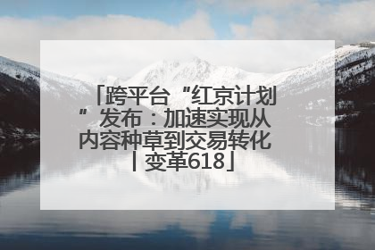 跨平台“红京计划”发布：加速实现从内容种草到交易转化丨变革618