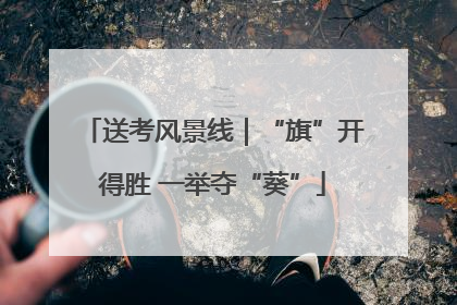 送考风景线｜“旗”开得胜 一举夺“葵”