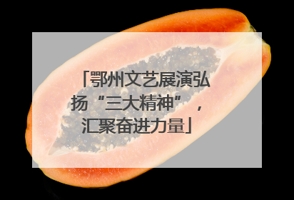 鄂州文艺展演弘扬“三大精神”，汇聚奋进力量
